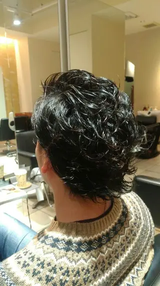 メンズ パーマ SHAFT Ieiriのヘアスタイル