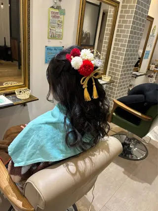 ロング 長内 もえのヘアスタイル