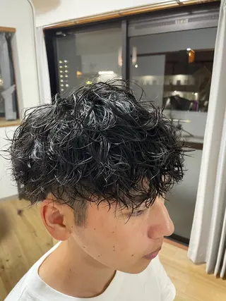 ショート パーマ メンズ Yuki @美容室あのんのヘアスタイル