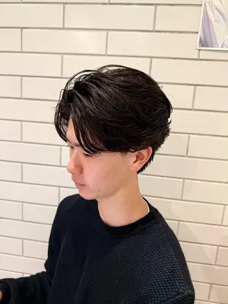 ショート パーマ メンズの圧倒的技術 /玉城　吹武稀のヘアスタイル
