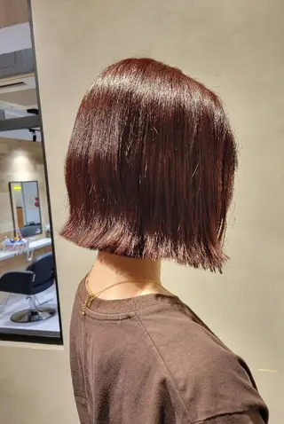 ショート Ayu🐾縮毛矯正/ ブリーチ無しカラーのヘアスタイル