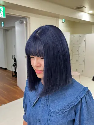 セミロング カラー 💟RINNA 艶カラー💟のヘアスタイル