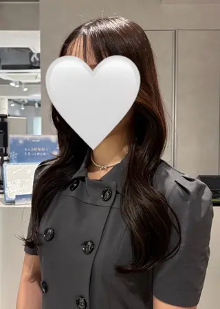 ロング カラー ヘアアレンジ ‎‎🤍艶髪 × 透明感カラー│フウカのヘアスタイル