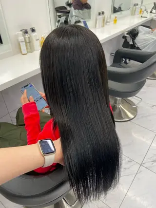 セミロング カラー ヘアアレンジ Over hair_ misakiのヘアスタイル