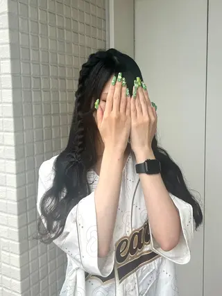 💖韓国カラー エクステmikotoのヘアスタイル