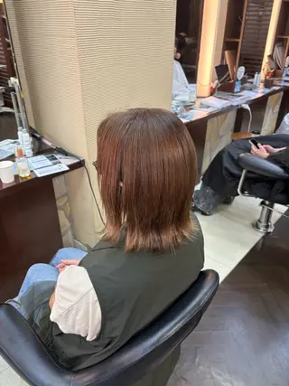 ミディアム 細田 舞乃のヘアスタイル