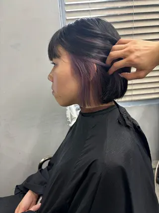 ショート カラー ヘアアレンジ 💟Opus // Mizuki🐕のヘアスタイル