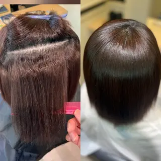 ショート 金山/自然な縮毛矯正 藤井雄太のヘアスタイル