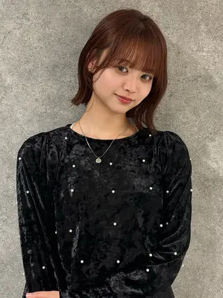 ショート カラー RURI韓国ボブ 🇰🇷タッセルボブのヘアスタイル