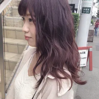 セミロング カラー パーマ ヘアアレンジ 八巻 晴香のヘアスタイル