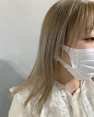 セミロング カラー パーマ ボブパーマコテ巻き風 パーマNo1深江秀平のヘアスタイル