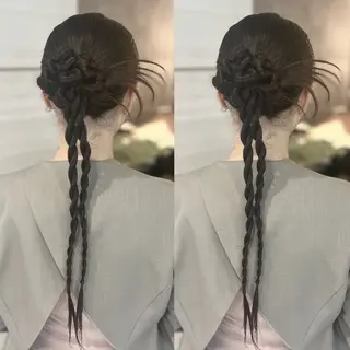 ロング カラー ヘアアレンジ momoka★彡 lovis大宮のヘアスタイル