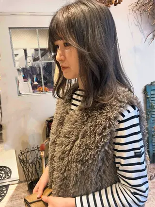 ミディアム カラー 🌷nanase🌷 gally hairのヘアスタイル