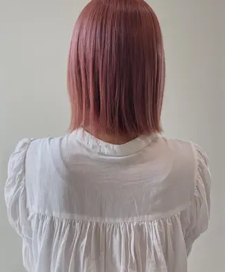 カラー パーマ🌀/縮毛🪡 透明感カラー🧊のヘアスタイル