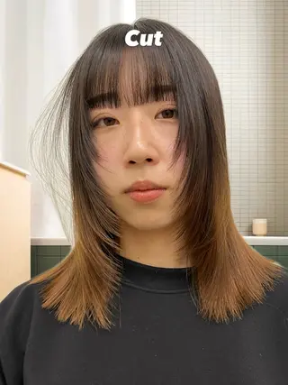 ミディアム JUURI- Shionのヘアスタイル