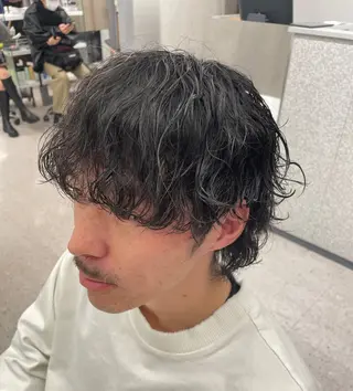 パーマ メンズ 京都河原町 メンズパーマ助川龍哉のヘアスタイル