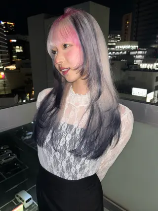 ロング カラー デザインカラー /rioのヘアスタイル