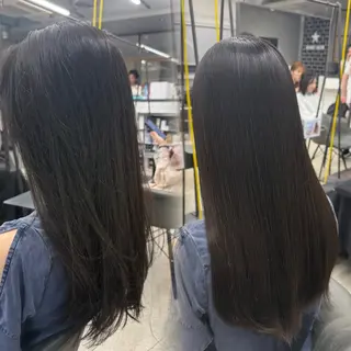 ロング 韓国🫧髪質改善🫧 縮毛矯正🫧陽菜🫧のヘアスタイル