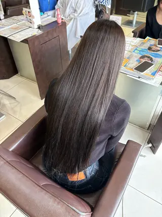 ミディアム カラー 🤎韓国ヘア ベージュ まゆか🤎のヘアスタイル