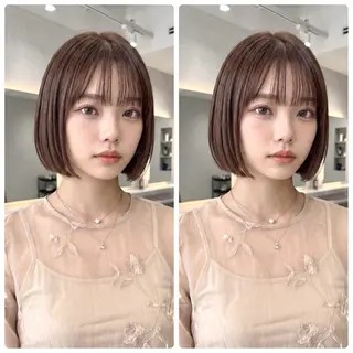 ショート 🪞骨格補正ボブ🪞 くびれボブ🤍ななみのヘアスタイル