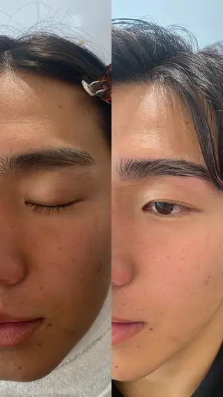メンズ アイブロウ 小柳 飛鷹のヘアスタイル