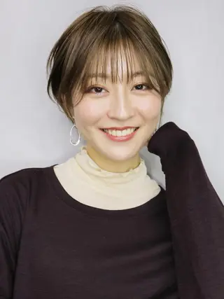 ショート カラー パーマ ヘアアレンジ ITbyALBUM 中野店のヘアスタイル
