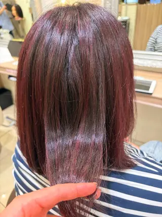 ロング カラー Miyu🦄ash カット/まつげのヘアスタイル