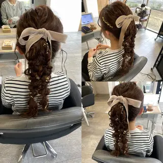 ロング ヘアアレンジ 美髪× ヘアセット✨Araiのヘアスタイル