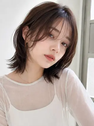 ミディアム カラー LOVESTOIKE 堂本のヘアスタイル