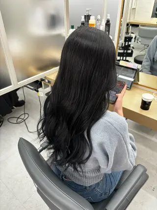 ロング カラー 今話題の艶髪矯正 美艶カラー/FUKAのヘアスタイル