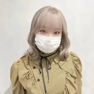 ミディアム カラー 🩵ブリーチカラー MIORI🩵のヘアスタイル