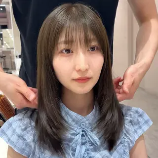 ミディアム カラー 銀座/レイヤー/ 透明感カラー✨りくのヘアスタイル
