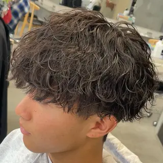 ミディアム パーマ ヘアアレンジ メンズ fifth 石川 凪のヘアスタイル