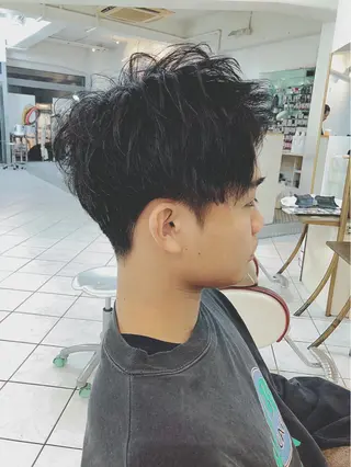 パーマ メンズ 保住 亮太のヘアスタイル