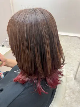 ミディアム 小川 愛美のヘアスタイル