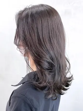 ミディアム パーマ カラー ヘアアレンジ ITbyALBUM 浦和店のヘアスタイル