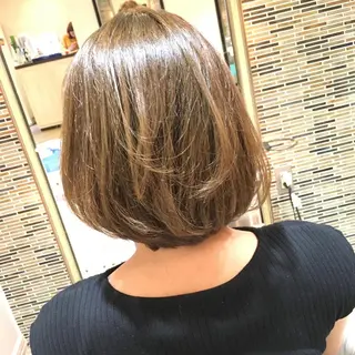 ミディアム カラー パーマ 城領 直輝のヘアスタイル