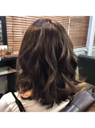 ミディアム カラー 増山 大起のヘアスタイル