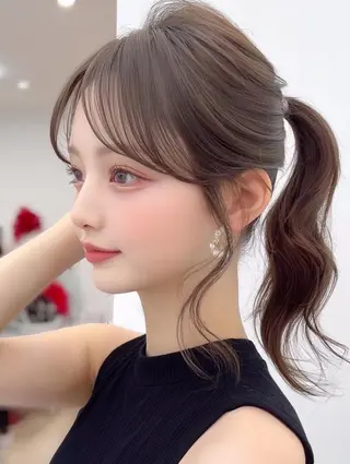 ミディアム FOCUS JAPAN4のヘアスタイル