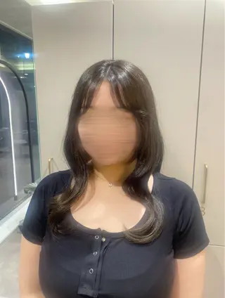 カラー 水竹 日向のヘアスタイル