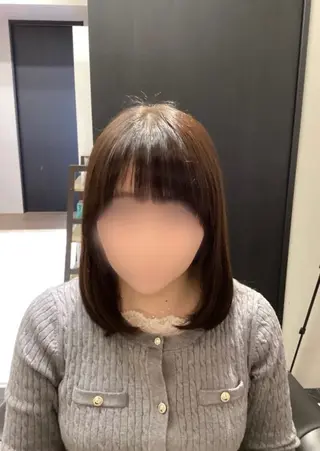 ミディアム 似合わせ/伏見/ 佐藤 里菜のヘアスタイル