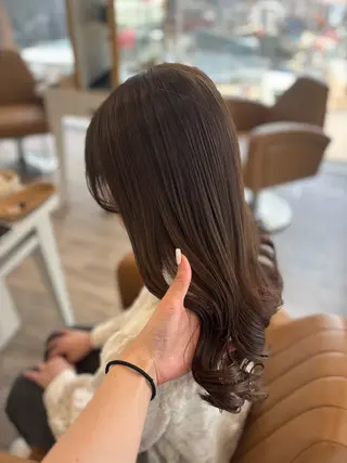 ロング カラー yui🥀/ボブ /ブリーチなしカラーのヘアスタイル