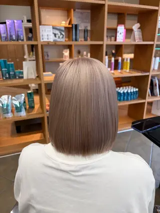 ミディアム カラー 暖色カラー/美髪矯正 /フクダ モエ🐿のヘアスタイル