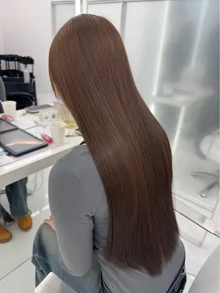 ロング カラー 韓国╱似合わせカラー 🤍𝑌𝑈𝑁𝐴のヘアスタイル