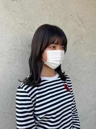 セミロング カラー 韓国好き🇰🇷 美容師MIKUのヘアスタイル