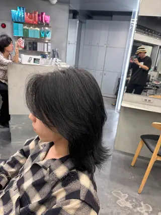 メンズ 海外風パーマ カラー特化園田　楓莉のヘアスタイル