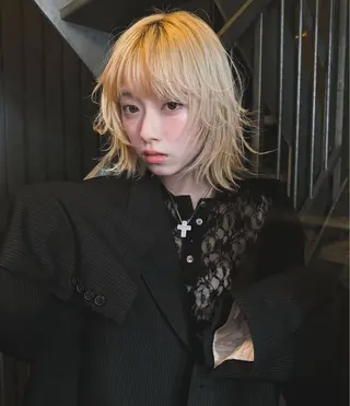 ショート カラー レイヤー/ハイトーン RYUSEIのヘアスタイル