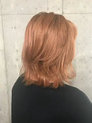 ミディアム カラー パーマ ヘアアレンジ メンズ キッズ ネイル マツエク・マツパ サロンドミルク 渋谷高比良のヘアスタイル