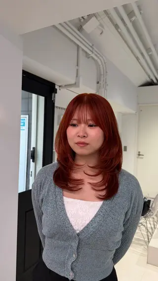 セミロング カラー naturalカラー / Rukaのヘアスタイル