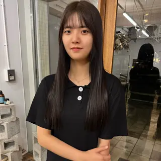 ロング カラー たけかわ みちのヘアスタイル